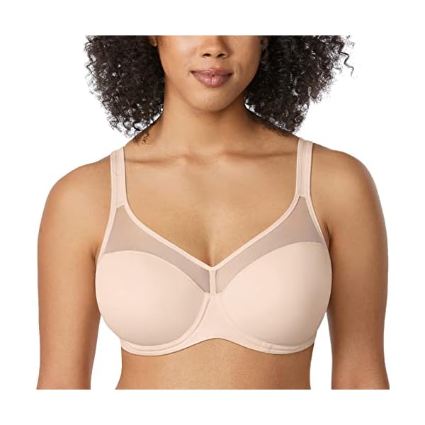 DELIMIRA Sujetador Tallas Grandes Suavizado Moldeada con Aros para Mujer Beige 100D 7 41gU50vQO2L. SS600 - DELIMIRA Sujetador Tallas Grandes Suavizado Moldeada con Aros para Mujer Beige 100D