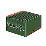 AIOPCWA N355 X86-P6 Mini PC (N305 Upgrade), 4x M.2 NVMe NAS Mini Desktop Computer with 2x i226-V 2.5GbE LAN, DDR5 Micro PC Barebone NO RAM/SSD/OS, 2-Display, WiFi7/BT5.4 Expandable