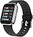 KAPOHU Fitness Tracker Wodoodporny SmartWatch Z Nożem Tętno/Pulsoksymetr/Monitor Tlenia krwi/Monitor ciśnienia krwi Czarny (Color : Black, Size : Normal)