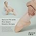 Dancecore Children's Slip-On Canvas Ballet Dance Shoe with Split Leather Sole for Stability (Pink, Size 1)
