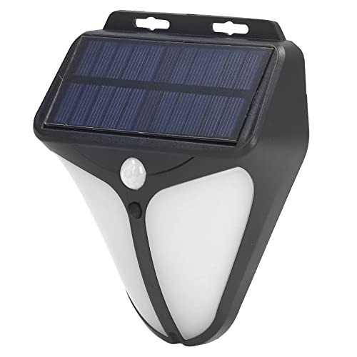 Solar Warning Light, 129 Decibels Sound IP65 Human Body Induction Alarm Light Energy Saving Easy to Install 2 Working Modes for Factories