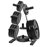 Barbell Rack, Olympic Weight Plate Rack, A Frame Weight Plate Tree 2 inch for Bumper Plates Free...