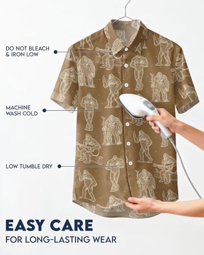 Image of 99TIMORO Fathers Funny Mens Hawaiian Shirt, Movie Button Down Short Sleeve Top, Father Day Summer Gifts