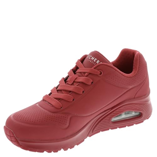 Skechers Women's Street, Uno - Stand on Air Sneaker - Wide Width Red4