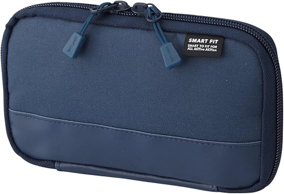 Image of EASTHILL Big Capacity Pencil Pen Case Office College School Large Storage High Capacity Bag Pouch Holder Box Organizer (Cotton, Dark Blue)