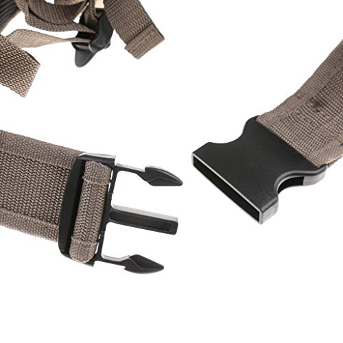 Inzopo Molle Kampfweste mit Kampfgürtel Jagdgeschirr Teller Träger Chest Rig Camo