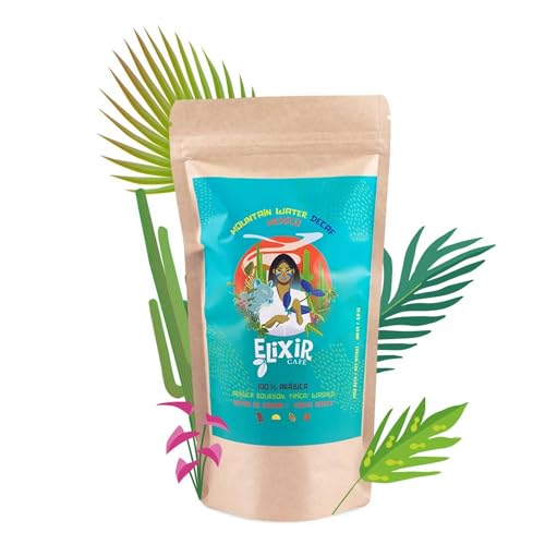 Cafe Especialidad Elixir Café - Café Descafeinado En Grano Brasil | Cafe Arabica 250g | Cafe Especialidad Arabica | Cafe Descafeinado Brasil | Cafe Grano Natural Intenso 5/5