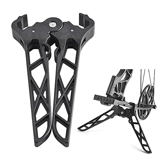 KURUGEILI Bogenschießen Bogenständer Faltbogen Ständer Bogen Jack Limbs Klemme Kickstand für Compound Bogen Jagd Zubehör 9 ZSHJGJR Bogenständer Bogenschießen Compoundbogen Kick Ständer Halter Rack Falten Portable Compoundbogen Clamp Kick Ständer Halter Bein Rack Halterung für Compound Bogen
