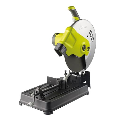 RYOBI - Tronçonneuse à Métaux 2300W ECO2335HG – Lame Ø355mm, Capot Réglable, Étau Pivotant, Coupe Droite et Angulaire Métal, Idéale Chantier et...