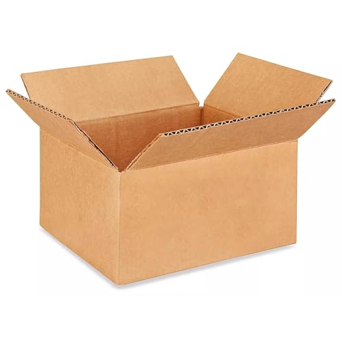 Small Moving &amp; Shipping Boxes 8x6x4 inches (10-Pack) - Extra Strength 200 lb vs Regular - USA-Made Corrugated Boxes for Packaging Moving Stuff - Small Packing Box - Corrugated Box by IDL Packaging
