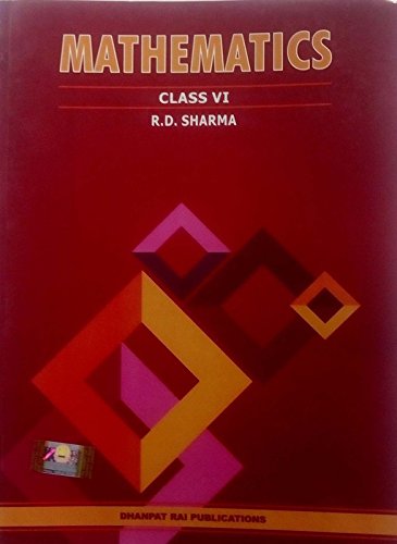 MATHEMETICS BOOKS FOR CLASS 6 RD SHARMA