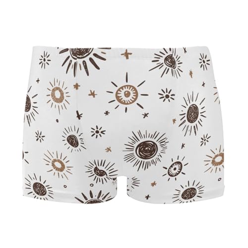 UMIRIKO Mandala Moon Sun Men's Swim Trunk Square Leg Swimsuit Swimwear Swim Briefs for Men 2XL 202b8430