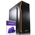 GREED® Basic 7 - PC veloce con Intel Core i5 - Computer silenzioso + calcolatrice per ufficio e casa ufficio da 3,6 GHz - RAM DDR4 da 8 GB - SSD da 512 GB - DVD+RW - WLAN - Include Windows 11 Pro