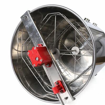 NeNchengLi 4 Waben Manuell Honigschleuder Handhonigschleuder Extractor Schleuder Edelstahl – Bild 8