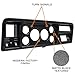 GlowShift 6 Gauge Cluster Dashboard Panel Pod Fits Ford F-100 F-150 F-Series Dentside Truck 1973-1979 - Direct Fit Factory Replacement - Mounts (2) 3-3/8