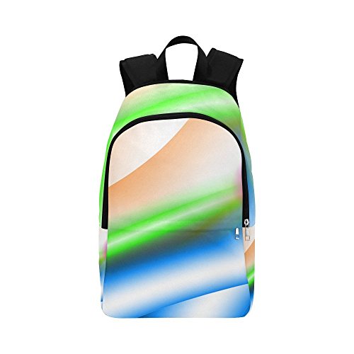 ENEVOTX Abstract Colors Gradients Curves Artistic Light Casual Daypack Travel Bag College School