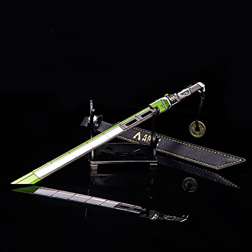 Vxaaaz 8.66'' Apex Games Crypto Heirloom Biwon Blade Metal Data Knife Keychain Pendant Action Figure (Classical) #TOP5