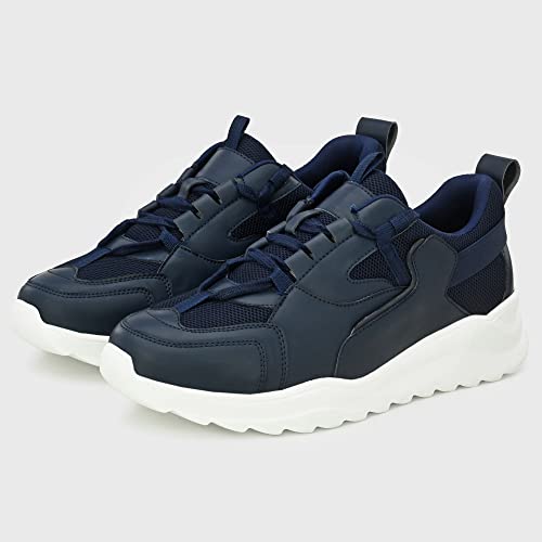 Image of Cruiser Mens Trainers Fashion Chunky Shoes| Lightweight Comfy Breathable Gym Sneakers | Walk Tall in Comfort - Block Heels for Day to Night |Comfortable Sports Footwear Casual (Dexter)