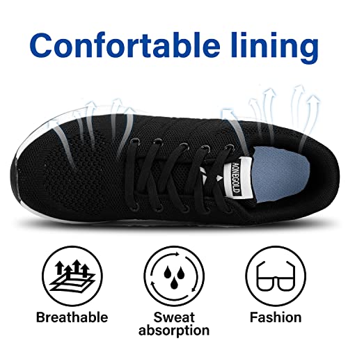 AONEGOLD Women's Wedge Sneakers Inner Heightening Walking Shoes Fashion Breathable Lightweight Air Cushion Casual Sneakers3