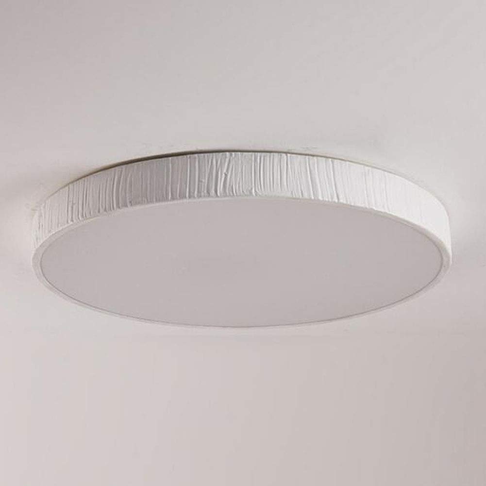 Plafonnier Créatif En Faux Bois LED,Simple Ultra-rétro Mince Plafonnier,Lampe De Chambre,Lampe De Salle à Manger,Lampe De Balcon,Lampe D'allée,Luminaire De Chambre à Coucher,Plafon-Blanc sans aurore d