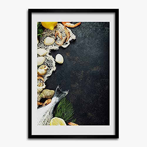 Cadre en bois 50x70 cm Tulup pour habiller un mur vide avec un tableau moderne