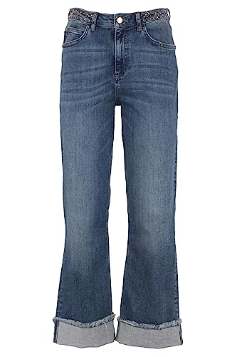 Jeans en coton bleu W25 contre l'inconfort des pantalons rigides