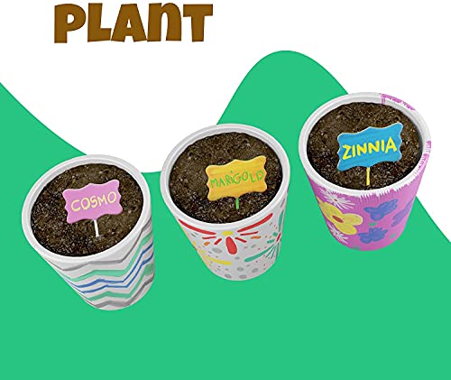 Paint & Plant Stoneware Flower Gardening Kit - Gifts For Girls & Boys Ages 4 -12 - Kids Arts & Crafts Project Science Birthday Gift, Stem Activity For Age 4, 5, 6, 7, 8, 9, 10, 11 & 12 Year Old Girl #TOP5