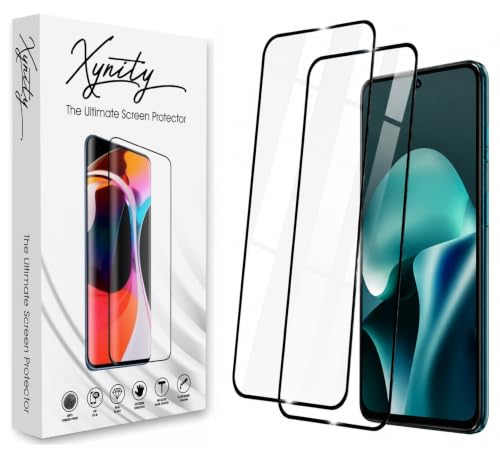 Image of Xynity Ultra Tempered Glass for Motorola G37 / G37 Power (Pack of 2) - Edge to Edge Full Screen Coverage with Easy Installation Kit