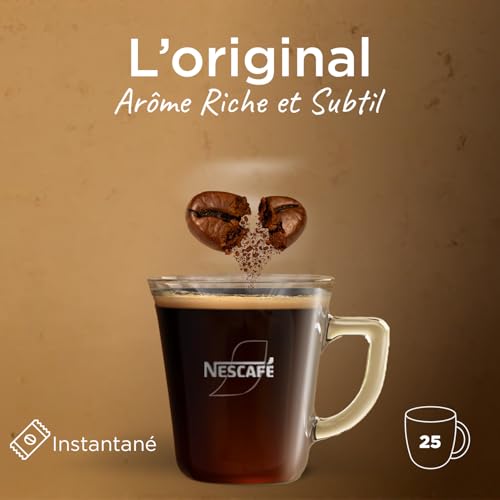 Café Soluble Spécial Filtre Original Nescafe La Boîte De 50g 25 Sticks - vue 3
