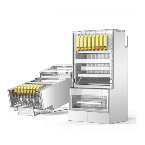 Connecteurs RJ45 Cat6 UTP STP pour câble Ethernet réseau | Lot de 50 pièces à sertir