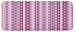 ABAKUHAUS Rosa Tappeto da Cucina, Astratte Rounds Linea, Tappeto Decorativo in Peluche con Supporto Antiscivolo, 48 cm x 120 cm, Cadet blu rosa appassita