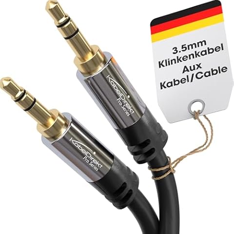 Câble Jack KabelDirekt 3,5 mm 5 m Cover