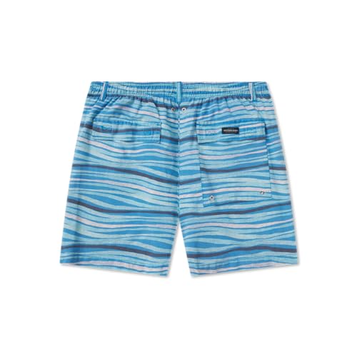 Southern Marsh Shoals Seawash Swim Trunks - Waves, Blue and Mint, Medium2
