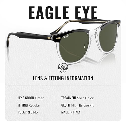 Ray-Ban RB2398 EAGLEEYE Square-Round Shaped Sunglasses for Men & Women with Official RAYBAN Eyewear Kit4