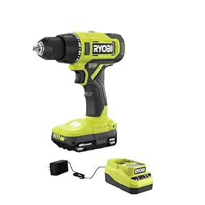 RYOBI ONE+ 18V Cordless 1/2 in. Drill/Driver Kit with (1) 1.5 Ah Battery and Charger