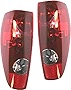 Evan-Fischer Tail Light Lens and Housing Compatible with 2004-2012 Chevrolet Colorado Set of 2 Passenger and Driver Side