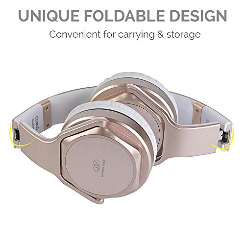 Mobi7E NEMEMERGEGD1 Bluetooth Headphones Over-Ear 2 In 1 Cordless Foldable Twist-Out Speaker Wireless Stereo Bass Headphone With Nfc Fm Radio/Aux/Tf Card Slot Sports Retractable Headband Headset thumb #4