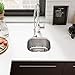 R1-1012-18 Stainless Steel Bar Sink in 18-Gauge with Cutting Board, Grid, and Basket Strainer