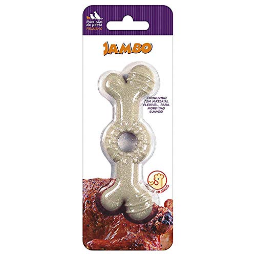 Osso Anelado Tpr Frango Pequeno Jambo para Cães