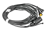 UNITRAILER Faisceau Électrique Remorque 4,5 m – Prise 7 Broches + 2 Connecteurs 5 Broches – Câble Étanche pour Feux Arrière et Feux de Gabarit – Compatible 12V/24V