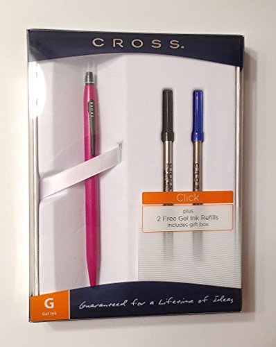 Set de bolígrafo Cross Click rosa con repuestos