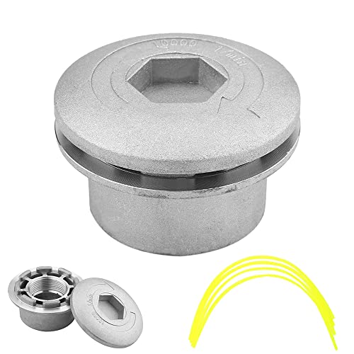 WDDY Cabezal Desbrozadora Universal, Cortacesped de Aluminio Universal, Cabezales de Desbrozadora, Cabezal Corta Hierba, para Segadora, Recortadora, Cortacésped, para Patio de Césped de Jardín