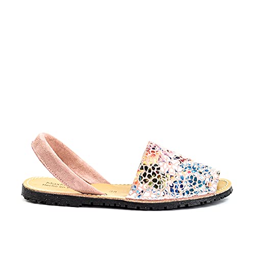 MaxMady Zapatos Menorquina Piel Cuero Hecho en España Sandalia