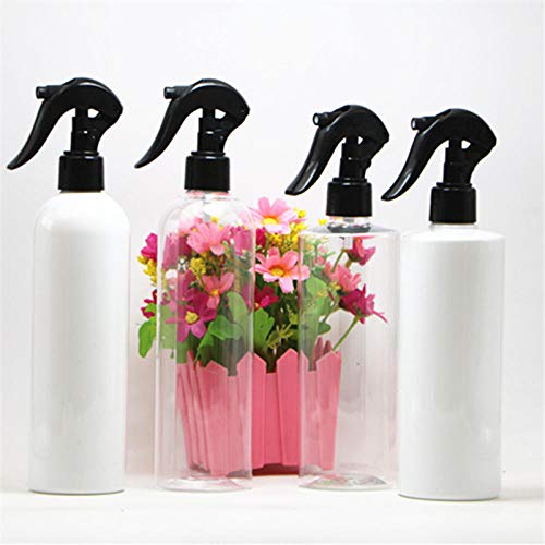 Preisvergleich Produktbild LTTXS Mini multifunktionale 400ml Pet Trigger Sprühflasche, Schönheitssalon, Separate Flasche, zum Reinigen, Gärtnern, Füttern-Weiß + weiße Düse