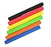 Get Out! Foam Relay Running Baton 6-Pack – 12in Plastic Red, Orange, Yellow, Green, Blue, Black Track & Field Sticks