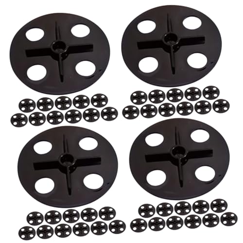 Mikikit 4 Set Tappi Ventilati per Vasi da Vivaismo Accessorio per Piante da Ottimizza umidità E Circolazione Aria Copertura Ventilata per Piante 12 Pezzi*4