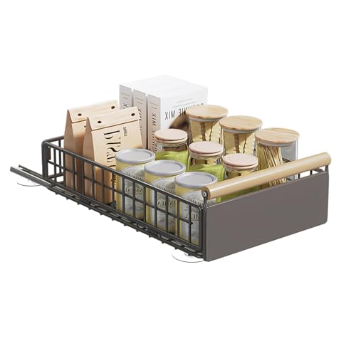YheenLf Cajón Telescópico Armario Cocina, Gavetas Deslizantes Para Armarios, Organizador Extraible Cocina con Asa, para Cocina, Despensa, Baño, 39.5×23.5×11 cm, 1 Paquete