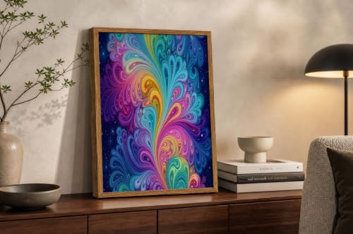 Tableau Décoration Murale Écoulement Vortex Pour Customiser Un Salon Moderne