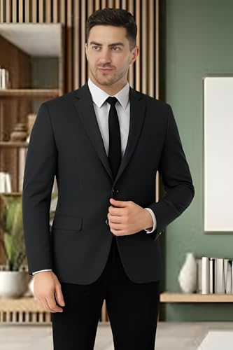 Image of Elegant Men's Black Party & Office Blazer