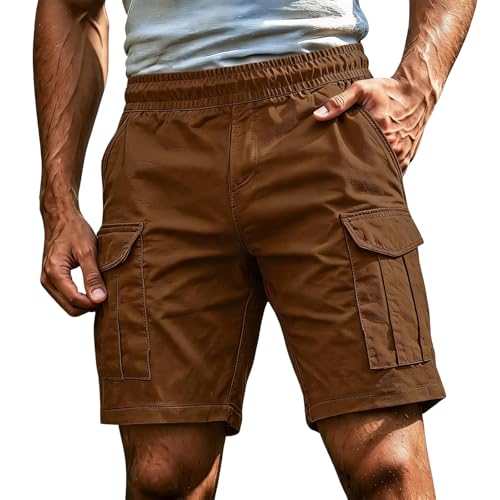 Pantalon court taille élastique style décontracté pour les loisirs extérieurs
